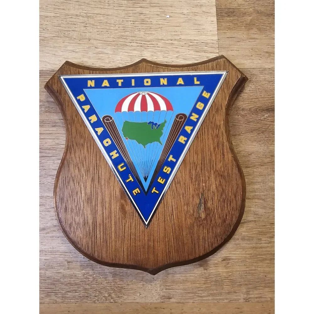 Vintage US NAVY‎ Ship Plaque NATIONAL TEST RANGE Wooden Military Memorabilia